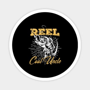 Reel Cool Uncle Fishing Gift Magnet